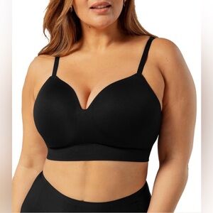 Truekind Bras for Women No Underwire, Seamless Bra Plus Size Adjustable Bralette